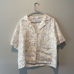 LF Markey linen button down tshirt size M
